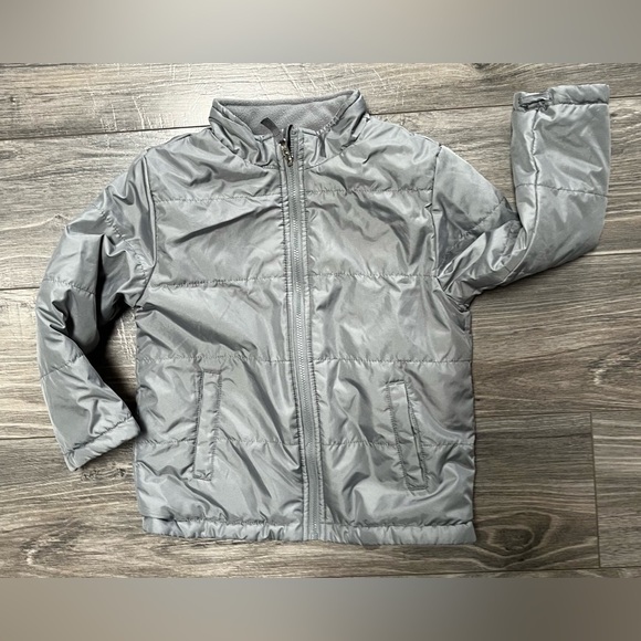 Toddler boys gray silver lightweight Jacket coat size 5T - Picture 5 of 9